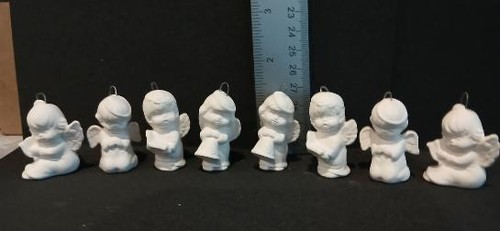 Ceramic bisque mini ornaments